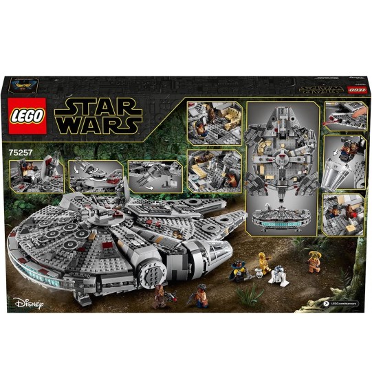 LEGO Star Wars Millennium Falcon 75257 Ages 9+ 1353 Pcs 7 Minifigures Brand New