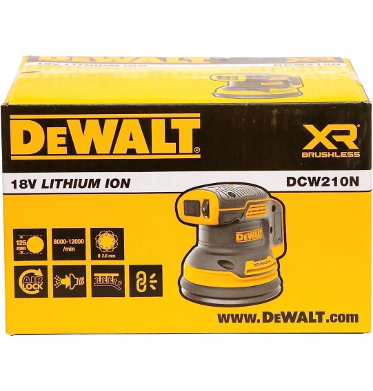 DEWALT DCW210N-XJ 18V XR Li-ion Cordless Brushless Orbital Sander Body Only New