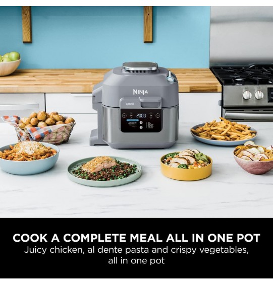 Ninja Speedi ON400UK 5.7L 10-in-1 Rapid Multi Cooker and Air Fryer Grey RRP £250