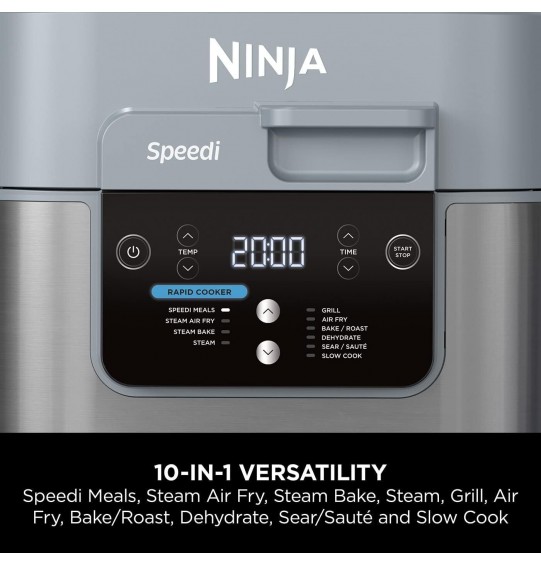 Ninja Speedi ON400UK 5.7L 10-in-1 Rapid Multi Cooker and Air Fryer Grey RRP £250